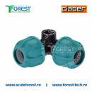 Cot Claber de 90° cu mufe de 3/4" si conector de legatura de 1/2"