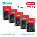 Pachet 5 lanturi drujba Oregon 18"(45cm), 34 dinti, pas 3/8, canal 1.5mm 73LPX