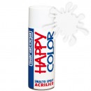 Vopsea spray "HAPPY COLOR" acrilic ALB MAT RAL 9010 - 400ml