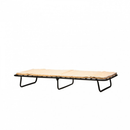 Pat pliant Star, negru, 190x80x25 cm