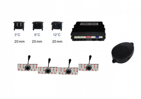 Senzor de parcare cu 4 receptori, avertizare acustica Model PRO2221