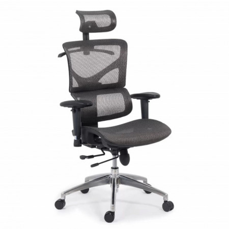 Scaun ergonomic multifunctional cu brate reglabile si sezut culisabil SYYT 9500 GRI