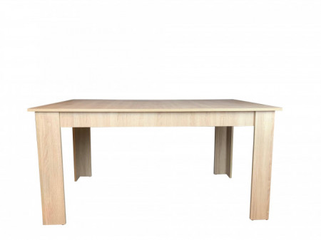 Masa dining 6 persoane Astoria, stejar alb 150x90 cm