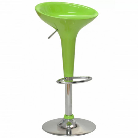 Scaun Bar Abs, rotativ, reglabil, diverse culori, Abs101 verde