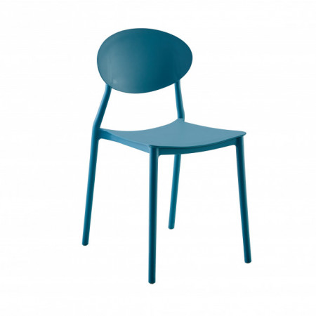 scaun polipropilena albastru