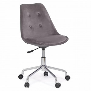 Scaun de birou design, catifea, pentru copii OFF 333 mov, gri