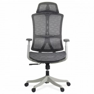 Scaun de birou ergonomic multifunctional cu tetiera reglabila, Gri model SYYT9511