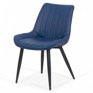 Scaun dining piele ecologica BUC 203 Gri/Maro
