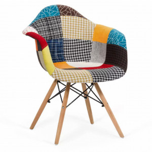 SCAUN FOTOLIU PATCHWORK BUC 243 MULTICOLOR