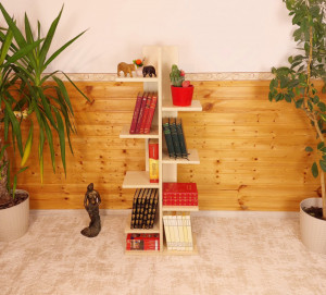 biblioteca de perete mesteacan 6075 ieftinsibunr.ro