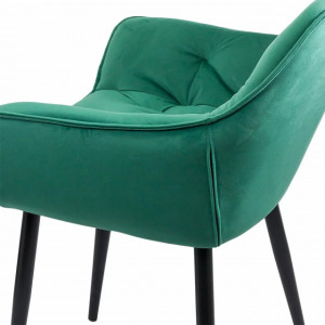 Scaun dinning tapitat catifea, Buc257 Verde