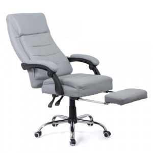 Scaun directorial cu suport de picioare OFF 425 gri/negru