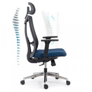 Scaun ergonomic multifunctional SYYT 9501 albastru