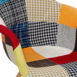 SCAUN FOTOLIU PATCHWORK BUC 243 MULTICOLOR