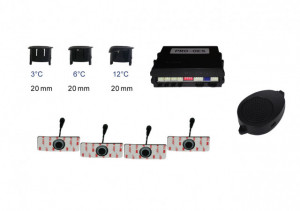 Senzor de parcare cu 4 receptori, avertizare acustica Model PRO2221