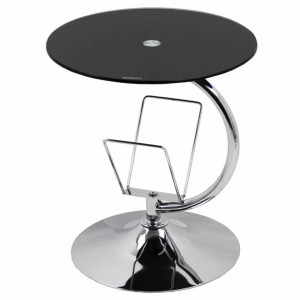 Masuta cafea finisaj cromat, model BUC05 negru