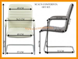 SCAUN ASTEPTARE OFF835 negru