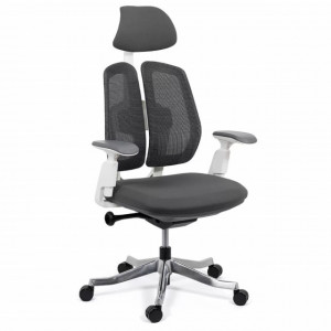 Scaun ergonomic cu brate reglabile SYYT 9505, negru, gri