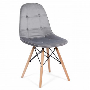 Scaun living catifea si picioare din lemn BUC232V