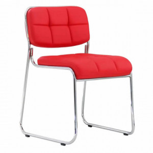 Scaun sala de asteptare, model HRC608 rosu
