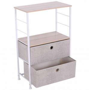 Etajera metalica cu sertare textile