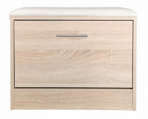 Pantofar tip taburet Milo, stejar, 60x30x45 cm