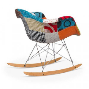 Scaun balansoar patchwork BUC 243B multicolor