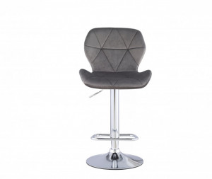 Scaun bar Bold, Gri/Bej, 48x37x90 cm