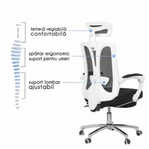 Scaun de birou ergonomic, cu suport de picioare OFF 420