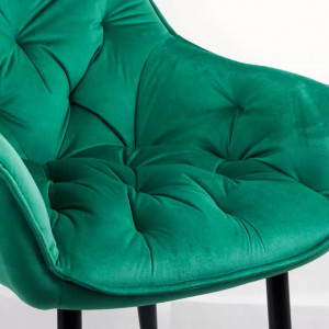 Scaun dinning tapitat catifea, Buc257 Verde
