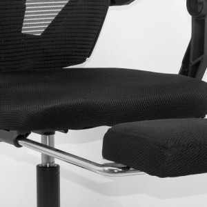 Scaun ergonomic cu suport de picioare OFF 424 negru