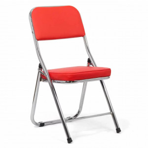 Scaun pliabil cromat piele eco, diverse culori model: HRC607
