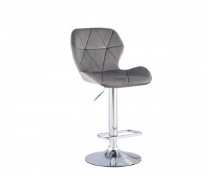 Scaun bar Bold, Gri, 48x37x90 cm