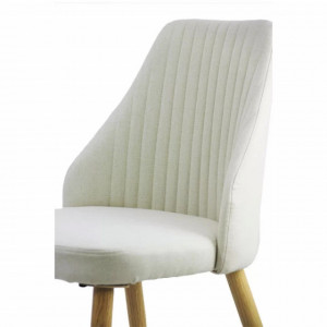 Scaun dining piele ecologica BUC 202 CREM