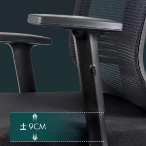 Scaun ergonomic din plasa, cu tetiera si brate reglabile OFF 402 NEGRU