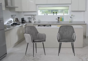 Scaun living Tida, Gri 58x56x86 cm