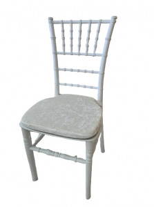 Scaun de evenimente Chiavari, PP reciclata, model KD007, alb