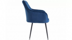 Scaun living Tida, albastru, 58x56x86 cm