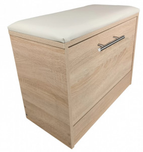Pantofar tip taburet Milo, stejar, 60x30x45 cm