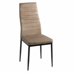 Scaun de bucatarie din catifea cu cadru negru Model 263V