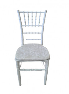 Scaun de evenimente Chiavari, PP reciclata, model KD007, alb