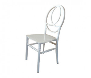 Scaun de evenimente Phoenix Alb, model RK.PH01, PP virgina 100% alb