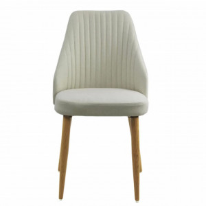 Scaun dining piele ecologica BUC 202 CREM