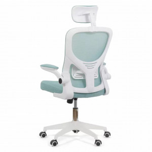 Scaun birou ergonomic cu spatar inalt si cotiere rabatabile OFF 336 BLEU