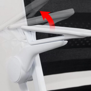 Scaun de birou cu plasa mesh si cotiere rabatabile model OFF6261