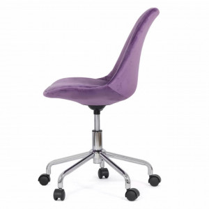 Scaun de birou design, catifea, pentru copii OFF 333 mov, gri
