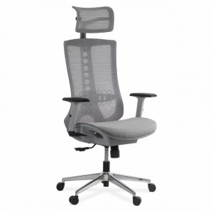 Scaun de birou ergonomic multifunctional cu tetiera reglabila 2D, Gri model SYYT9510