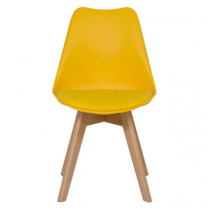 scaun bucatarie  galben buc242