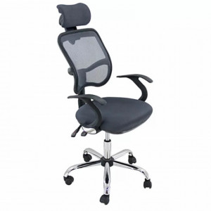 Scaun ergonomic de birou OFF 704 albastru, gri, negru