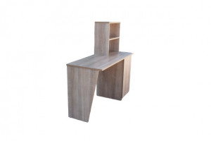 Birou de lucru cu rafturi si dulap, Stejar, Model 6048